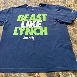 Three 3-NFL Nike-Seattle Seahawks Tee-Shirts-Size Medium M